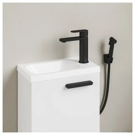 Ravak XJGP1100000 - Lavabo sospeso CHROME 40x22 cm marmo colato/bianco