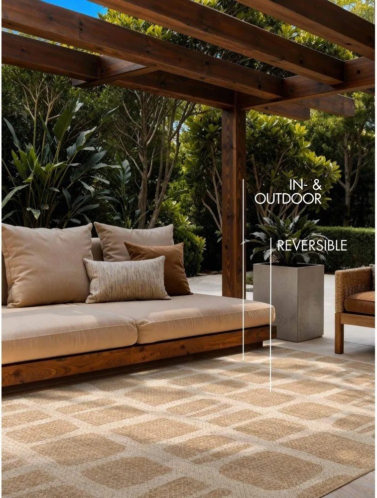 Tappeto da interno/esterno color crema/di colore naturale 160x230 cm Haringey Ruskin – Ted Baker