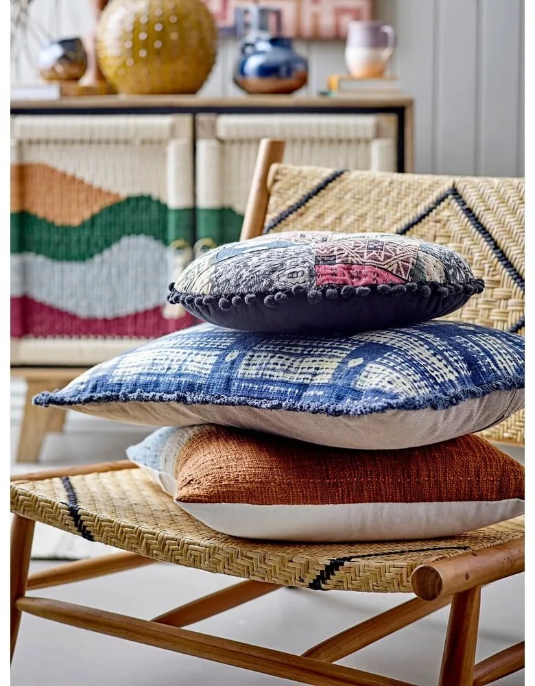 Poltrona con intreccio in colore naturale Lennox - Bloomingville