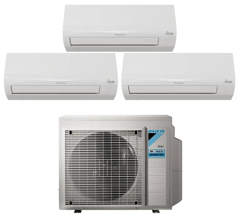 Condizionatore a muro multisplit inverter DAIKIN TRIAL PRO ERA 5,2 KW 9+9+12 17743 BTU classe raffreddamento A++, bianco
