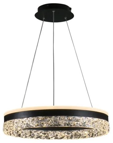 Lampadario a sospensione con filo LED dimmerabile LED/80W/230V 3000-6500K nero + telecomando