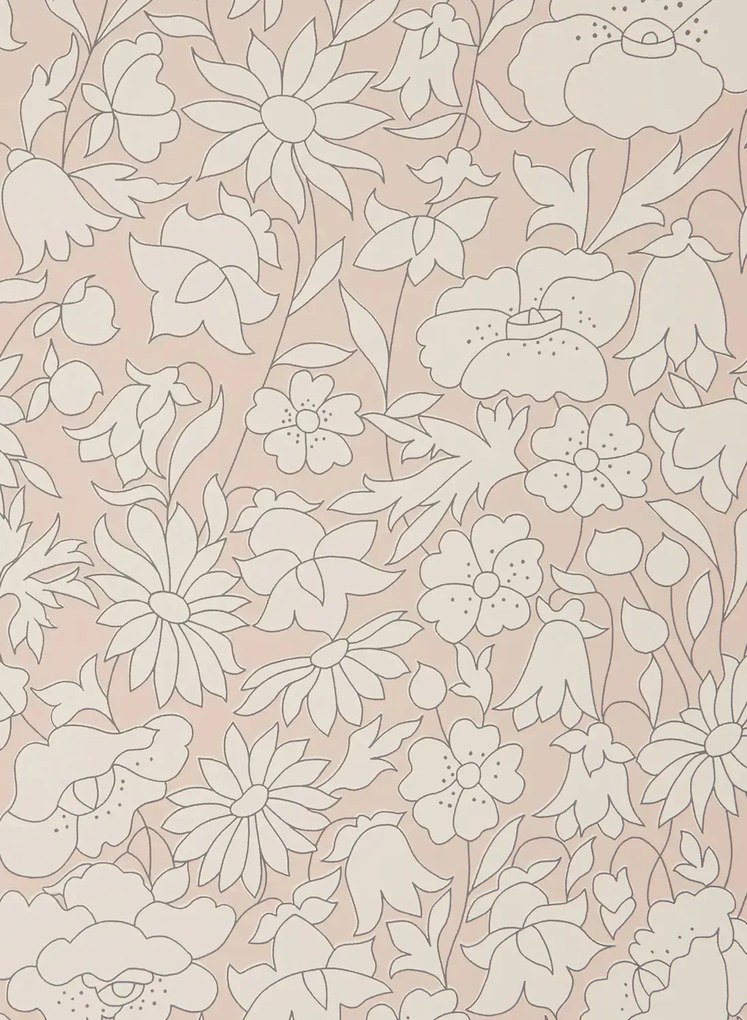 Liberty Carta da parati Poppy Meadow - Ointment