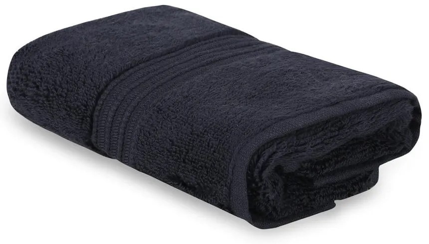 Asciugamano in cotone blu scuro 50x30 cm Chicago - Foutastic