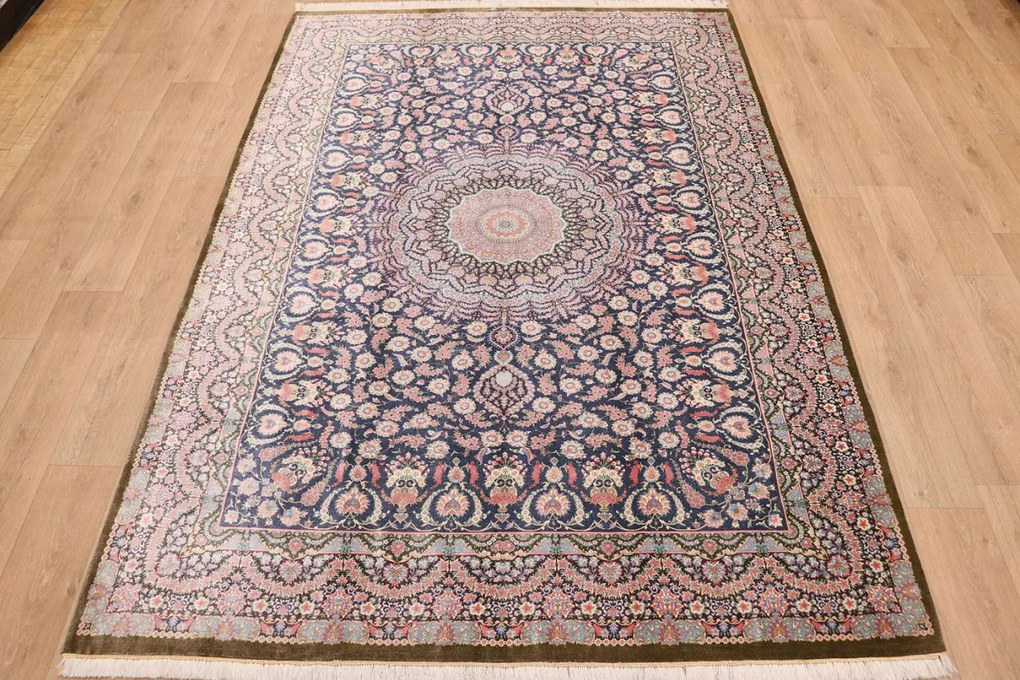 Ghom Tappeto 200x290 (Iran) Annodato A Mano