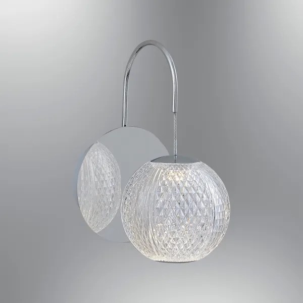 Lampada da parete LED CREMONA LED/5W/230V 3000K cromo opaco