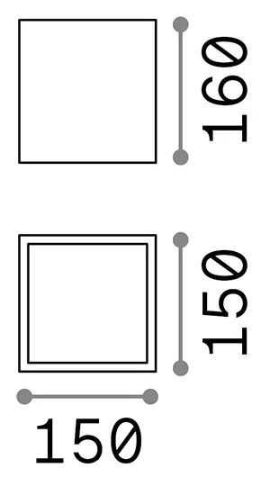 Plafoniera Moderna Techo Metallo Antracite 1 Luce Gu10 Big