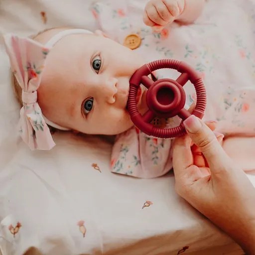 Piramide impilabile con massaggiagengive, rosa