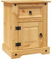 Comodino in Legno di Pino Messicano Corona Range 53x39x67 cm 243730