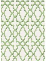 Gittertapete Treillage von Cole & Son - Leaf Green on Chalk