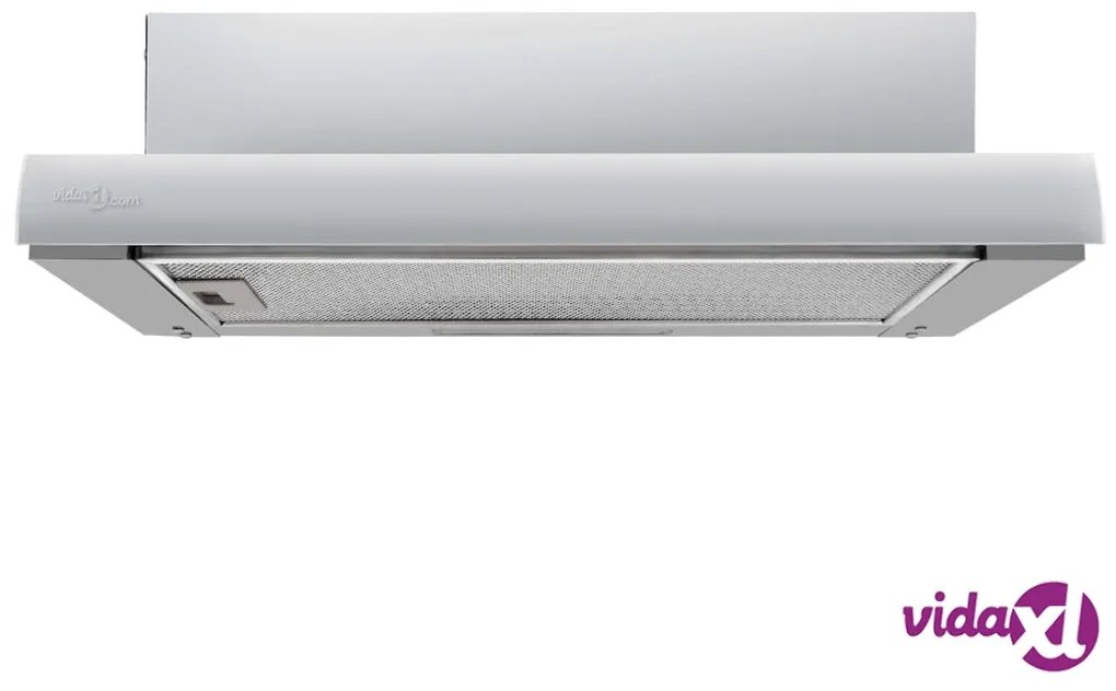 vidaXL Cappa da Cucina Incorporata Sottile 480 m³/h Alluminio Acciaio
