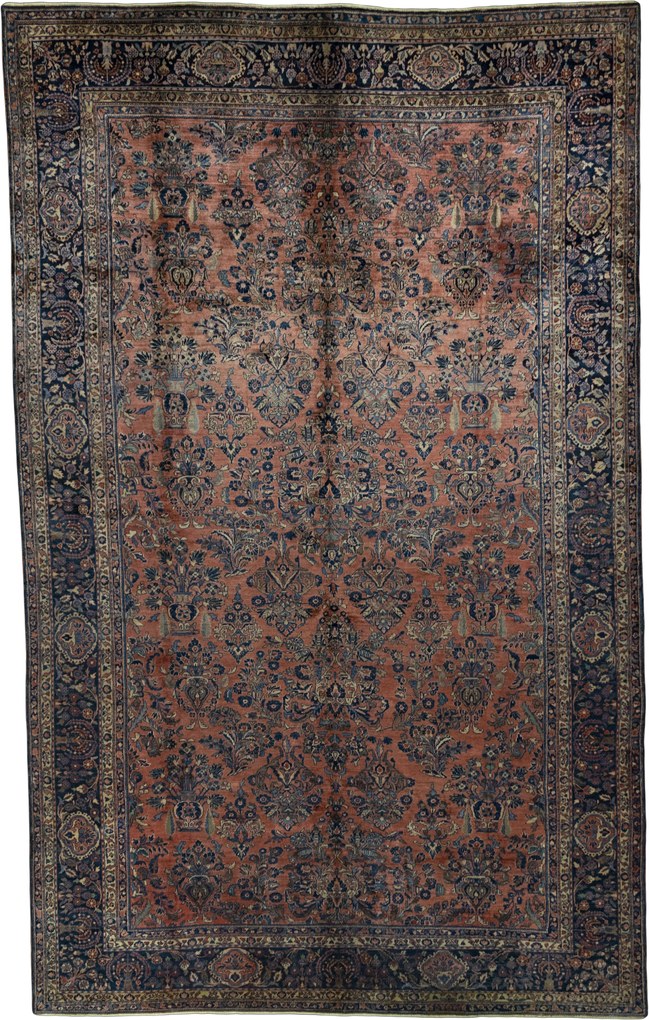 Sarouk Tappeto 320x510 Rosso (Iran) Annodato A Mano