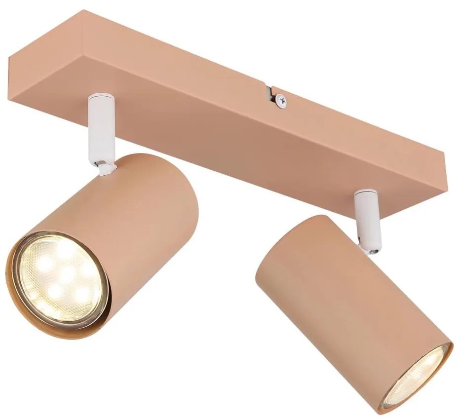 Globo 57911-2P - Faretto ROBBY 2xGU10/25W/230V arancione