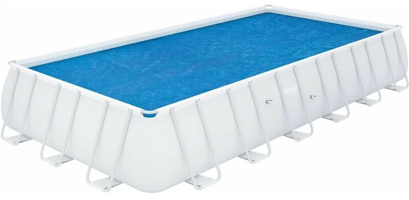 Telo copertura solare termica per piscina rettangolare 732x366x132 cm Besyway 58228