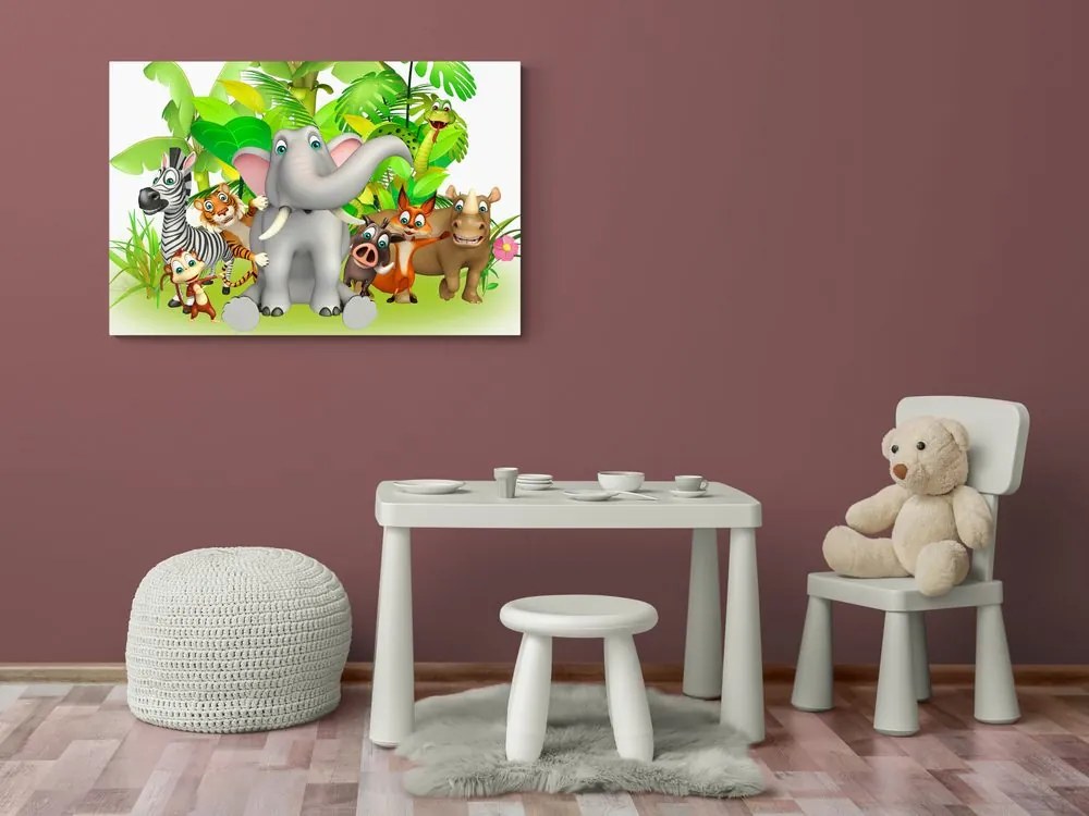 Stampa su tela – Animali della giungla