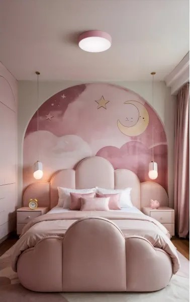 Brilagi - Plafoniera CLARE 2xE27/24W/230V Ø 30 cm rosa