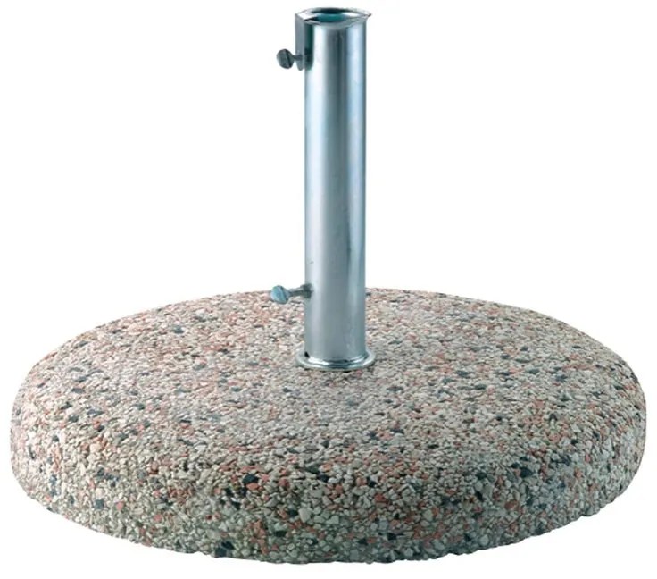 Base per ombrellone riempibile in cemento grigio L 60 cm