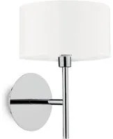 Applique Industrial-Minimal Woody Metallo Bianco 1 Luce 3W 3000K Luce Calda