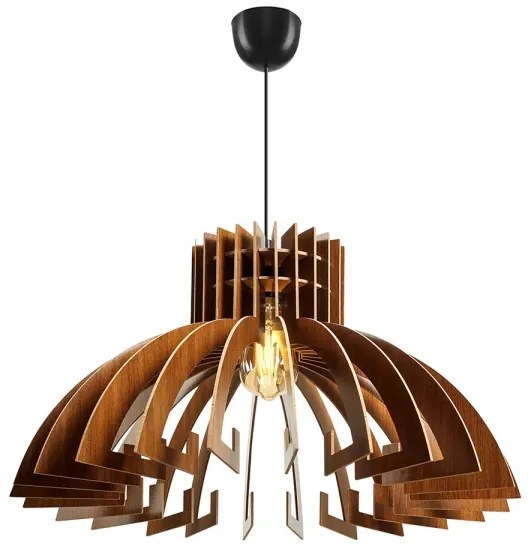 Lampadario a sospensione con filo 1xE27/60W/230V marrone diametro 39 cm