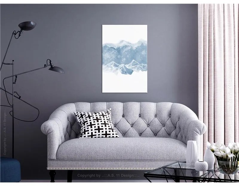 Quadro Ice Land (1 Part) Vertical  Colore Bianco, Dimensioni e Misure 60x90