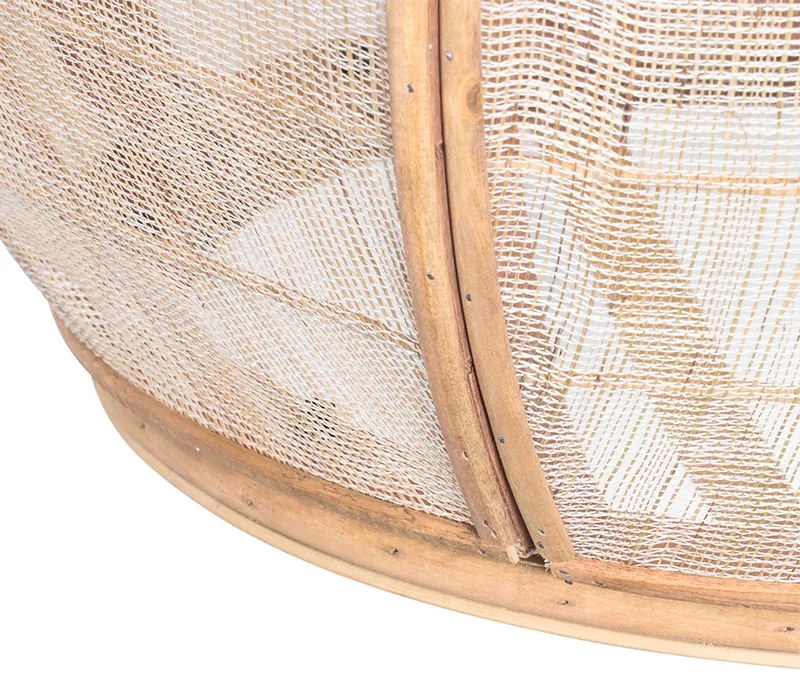 Lampada a sospensione smart marrone 50 cm incl. Wifi G95 - Pascal