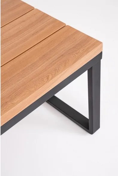 Salotto Angolare In Alluminio Con Cuscini E Tavolino Zelmar Antracite Bizzotto