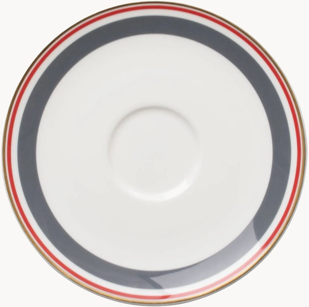 Set di 6 piattini in Fine Bone China Capri