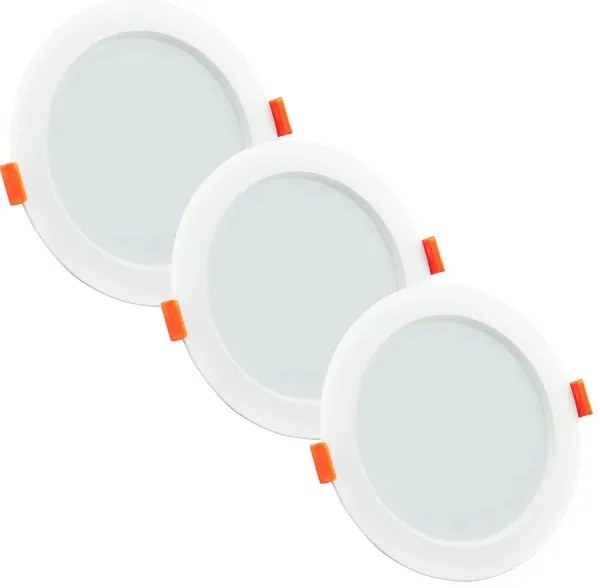 SET 3xLED Lampada da incasso per bagno MIRO LED/6W/230V IP44