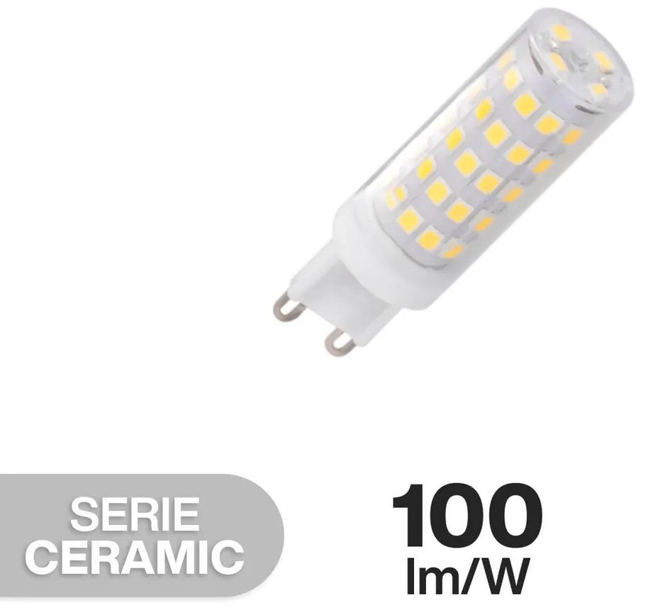 Lampada LED G9 8W Ceramic 100lm/W  - Premium Colore Bianco Caldo 2.700K