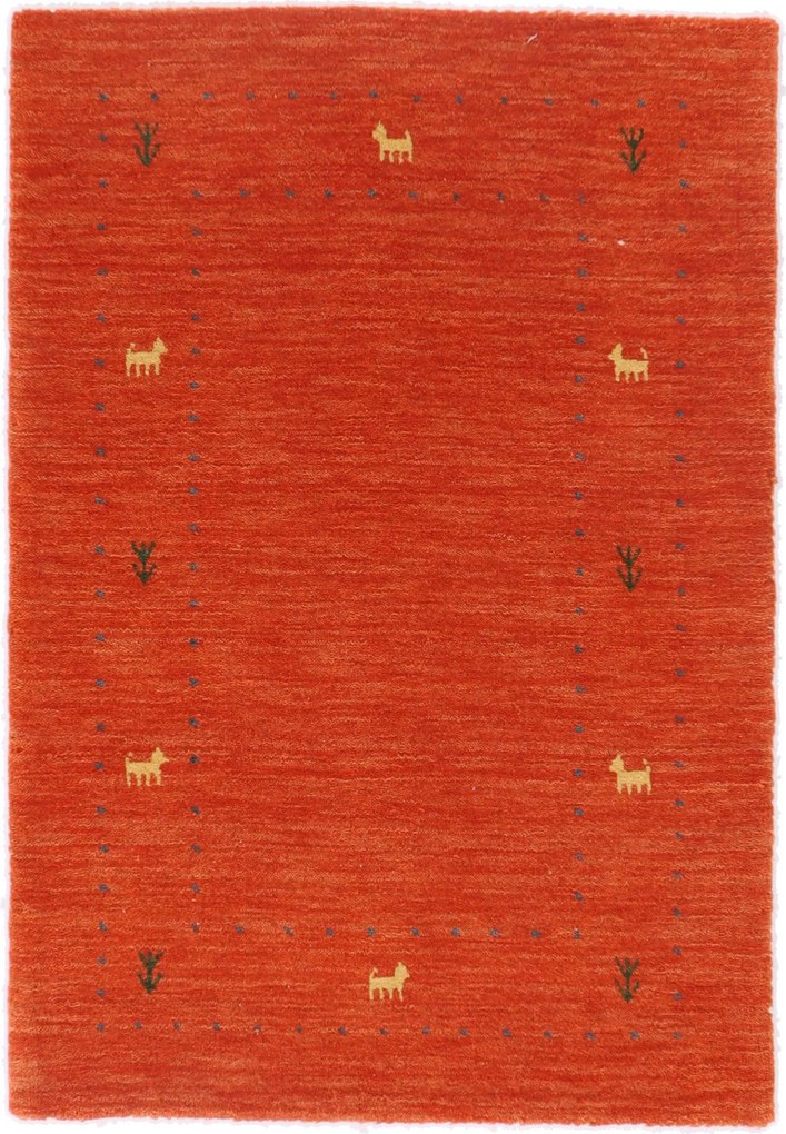 Tappeto 90 x 60 (Indian) Annodato A Mano