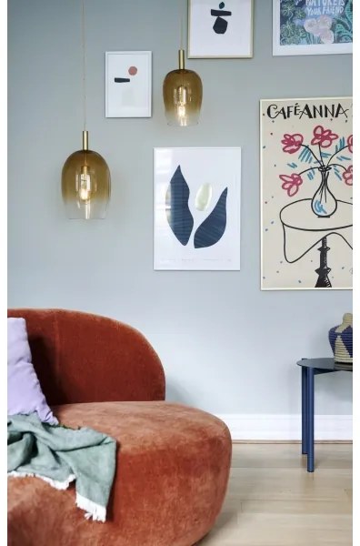 Nordlux - Lampada a sospensione su cavo UMA 1xE27/40W/230V Ø 18 cm marrone/fumé