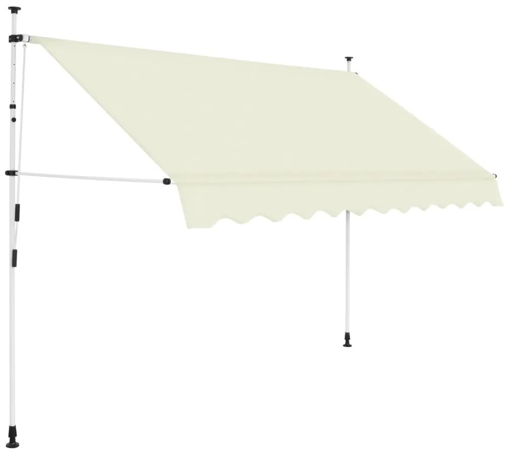 Tenda Da Sole Retrattile Manuale 300 Cm Crema /