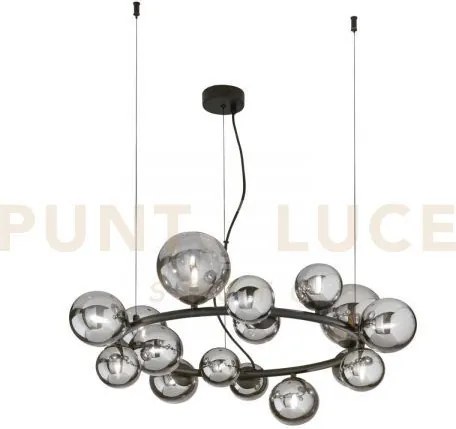 Lampadario a sospensione honey nera 16 luci attacco g9 82x82x161cm ...