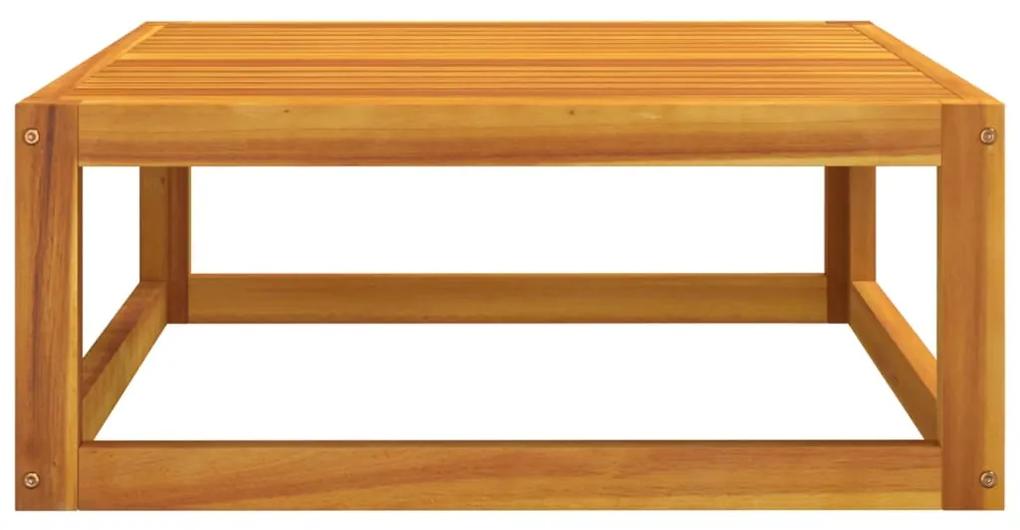 Tavolino da salotto 68x68x29 cm in legno massello di acacia