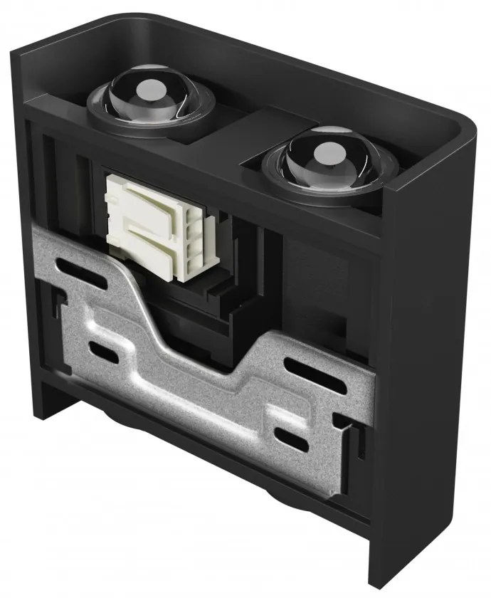 Applique da Parete Quadrata Bidirezionale 4W CCT IP54 Nera Colore Bianco Variabile CCT