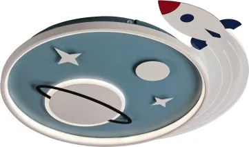 Brilagi -LED Plafoniera LED per bambini STARSHIP LED/64W/230V 3000/4500/6000K blu