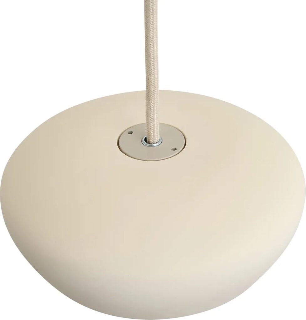 Lampada a sospensione moderna beige con paralume rotondo a 3 luci - Concerto
