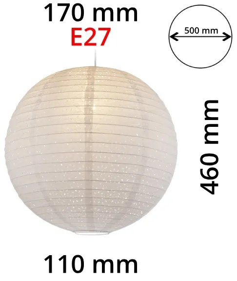 GLOBO 16911 - Paralume VARYS E27 diam. 50 cm
