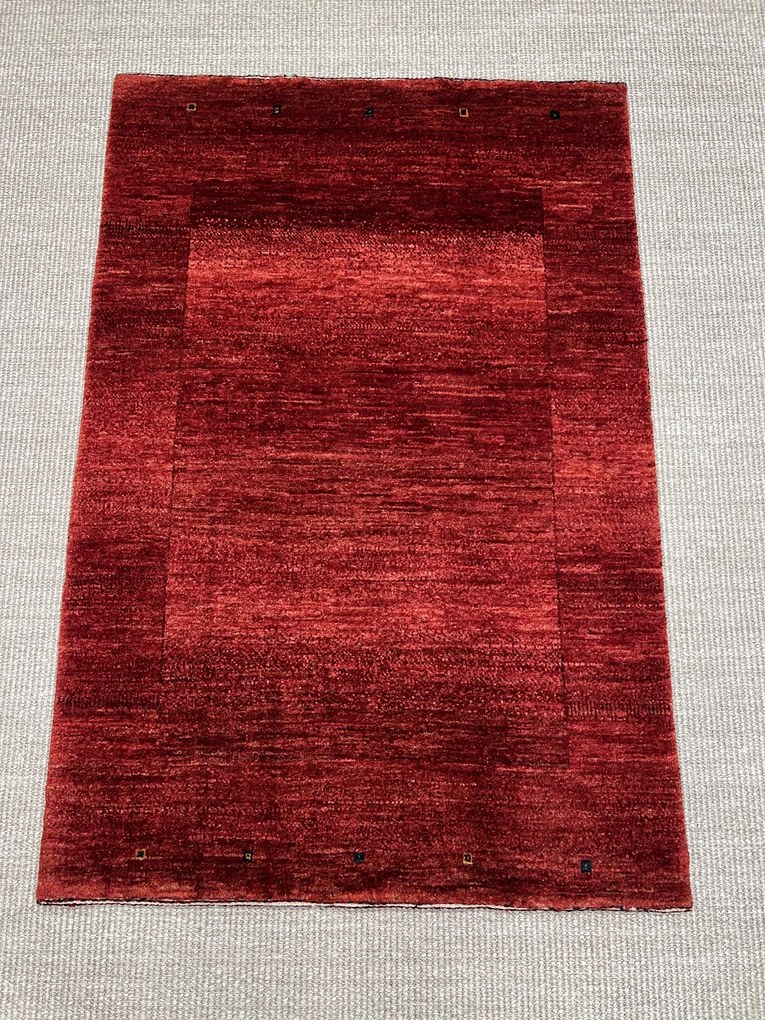 Loribaft Tappeto 80 x 120 Rosso (Iran) Annodato A Mano