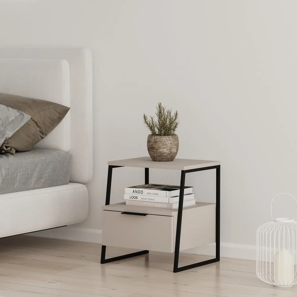 Comodino crema Velia - Marckeric