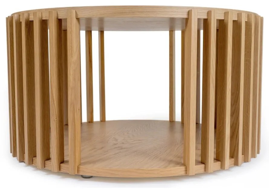 Tavolino in rovere , ø 83 cm Drum - Woodman