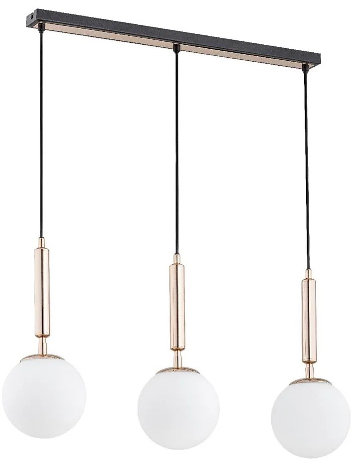 Lampadario a sospensione con filo VOLDA 3xE14/40W/230V ottone