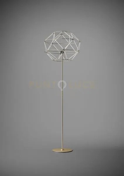 Euclide lampada da terra 2700k 4593lm 62w con dimmer a pedale color...