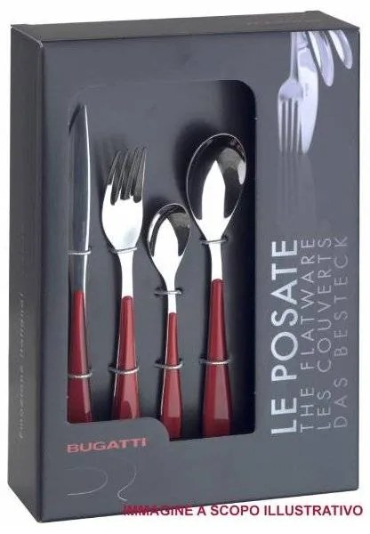 Posate Colorate Pois Casa Bugatti Set 24 Pezzi - Blu