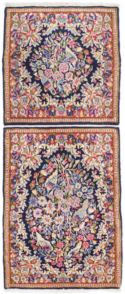 Kerman Tappeto 130x50 (Iran) Annodato A Mano
