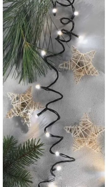 Catena LED da esterno natalizia 180xLED/23m IP44 bianco caldo/freddo