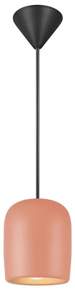 Nordlux - Lampadario a sospensione con filo NOTTI 1xE27/25W/230V arancione