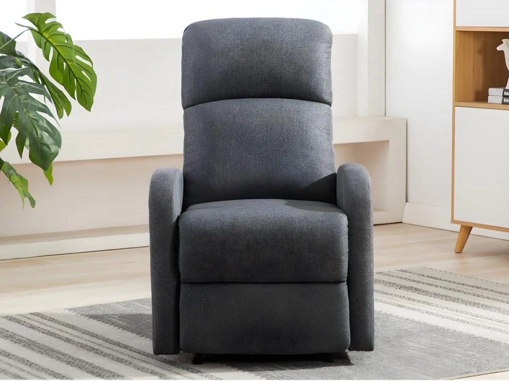 Poltrona relax in tessuto Antracite - ISAO