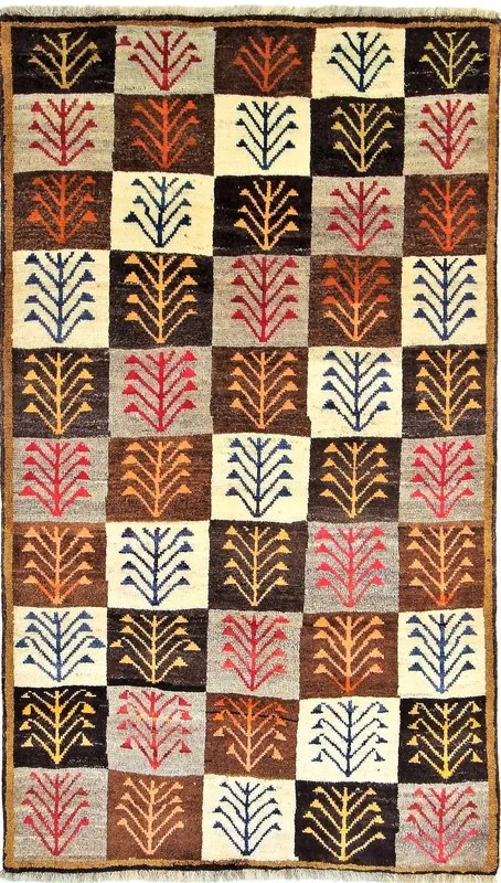 Shiraz Tappeto persiano 120x200 Marrone (Iran) Annodato A Mano