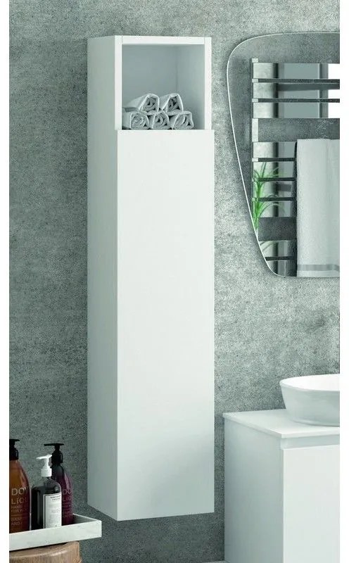 Kamalu - composizione mobili bagno 175cm sospesa, composta da mobile, due specchi,  colonna e pensile sp-175a