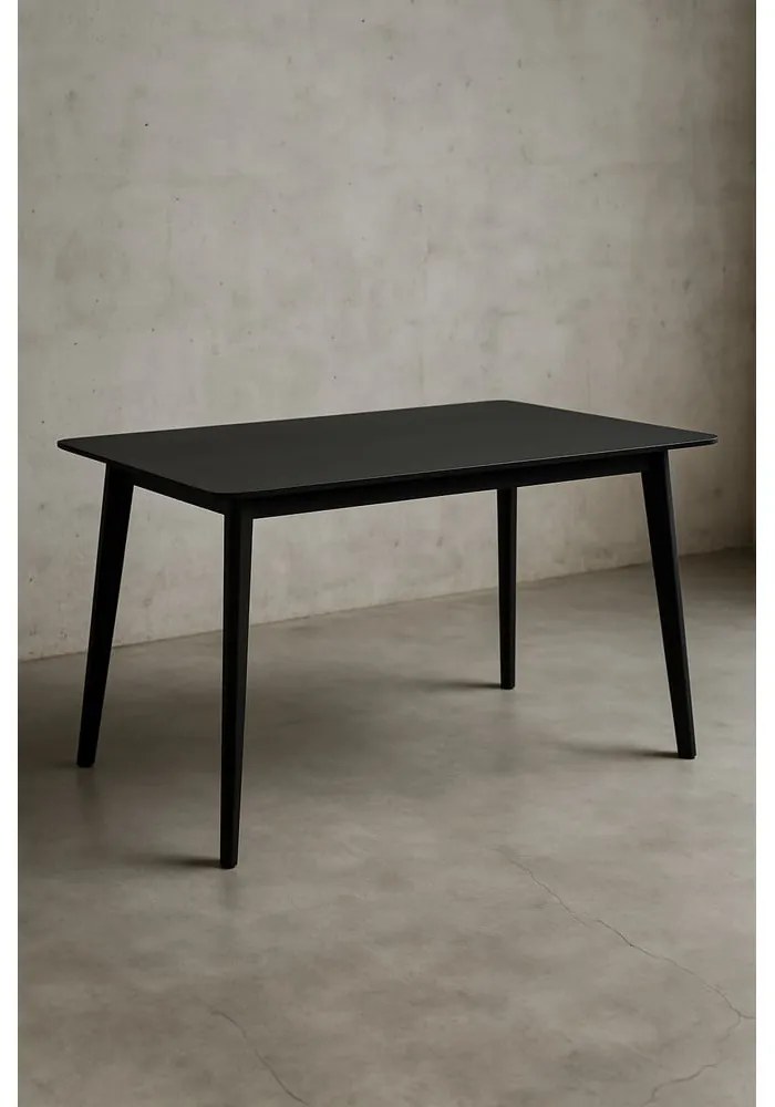 Tavolo da pranzo con piano nero 70x120 cm Vojens – Bonami Essentials